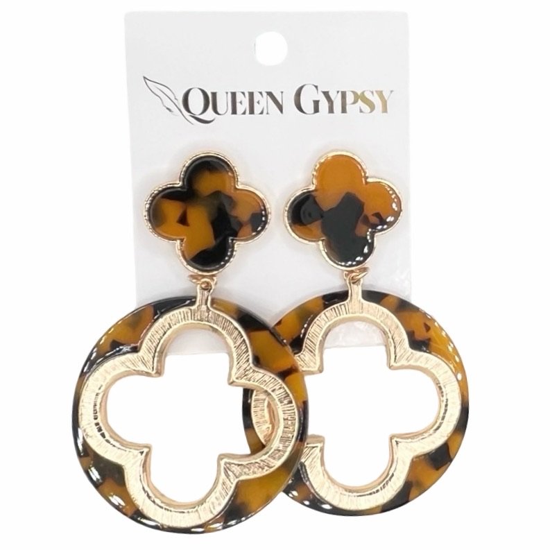 Clover dangle earrings