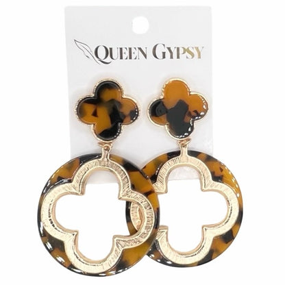Clover dangle earrings