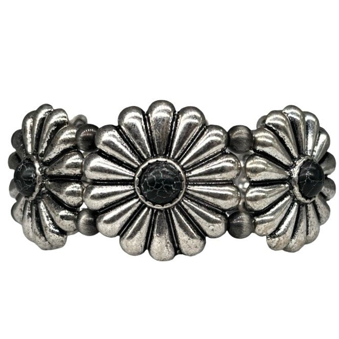 Western Stretch Concho Turq. Inspired Multicolor Assorted 