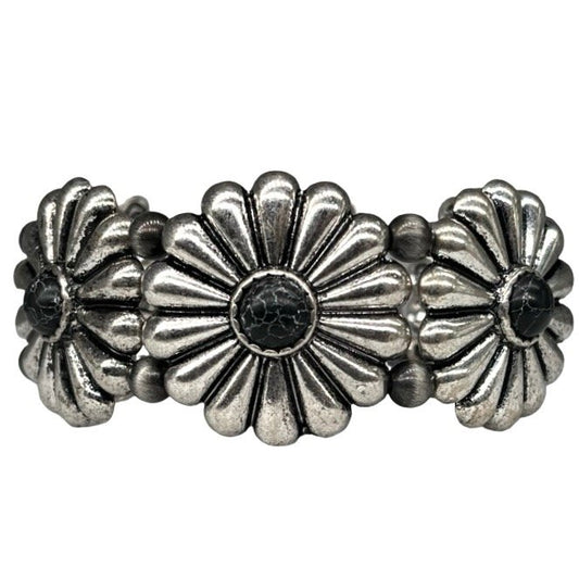 Western Stretch Concho Turq. Inspired Multicolor Assorted 