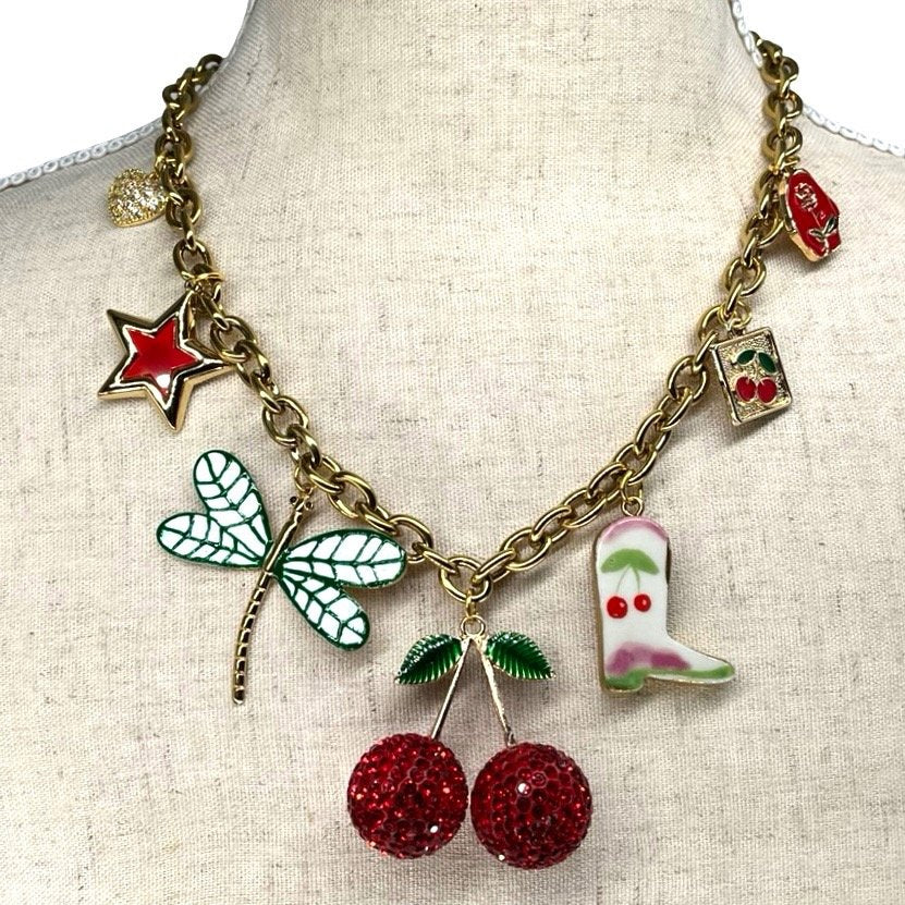 Cherry Summer Love Charm Necklace