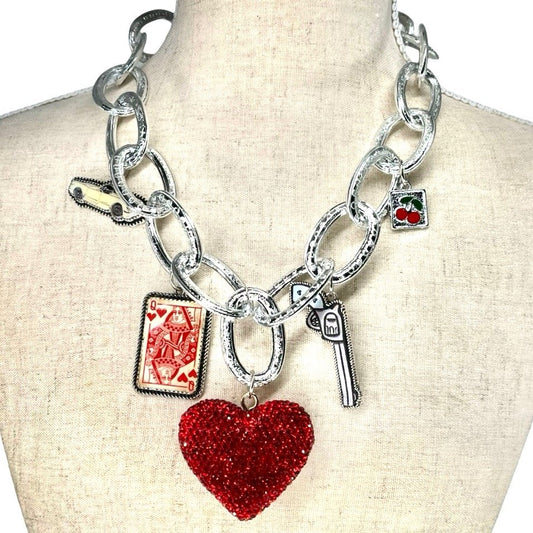 Queen of Hearts Charm Necklace