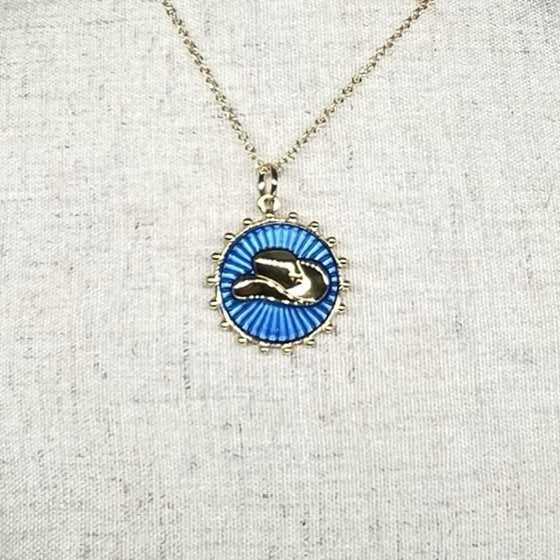Cowboy Hat Medalion Necklace