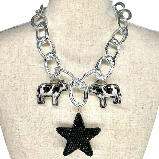 Midnight Ranch Charm Necklace