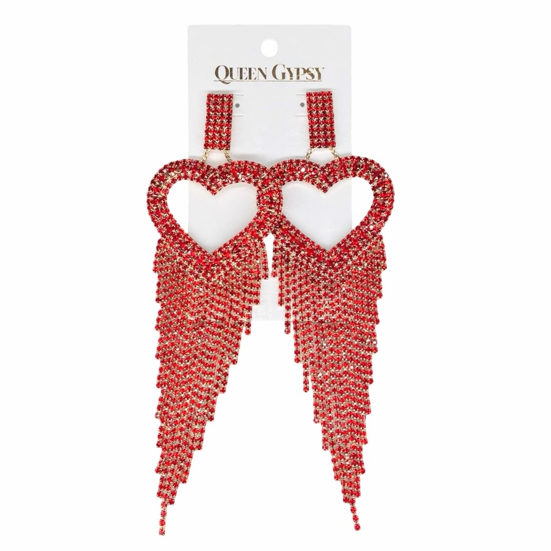 Heart Chandelier earrings 
