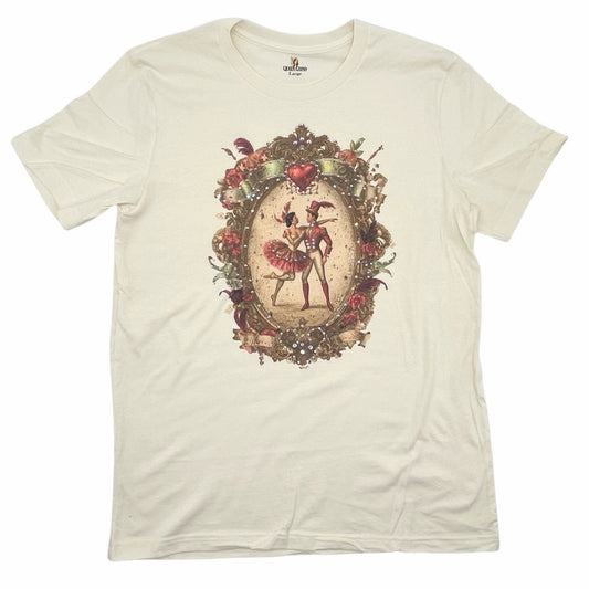 QG-Circus Lovers on Natural with crystals T