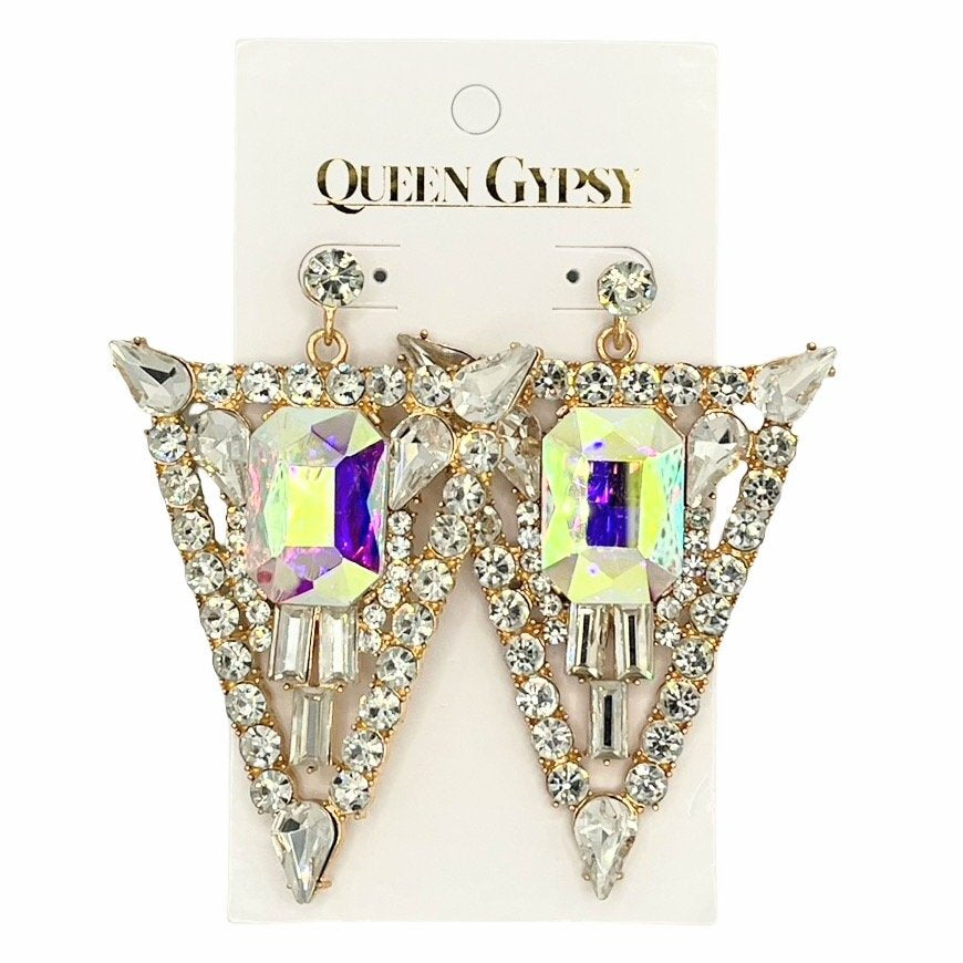 AB Dagger crystal earrings