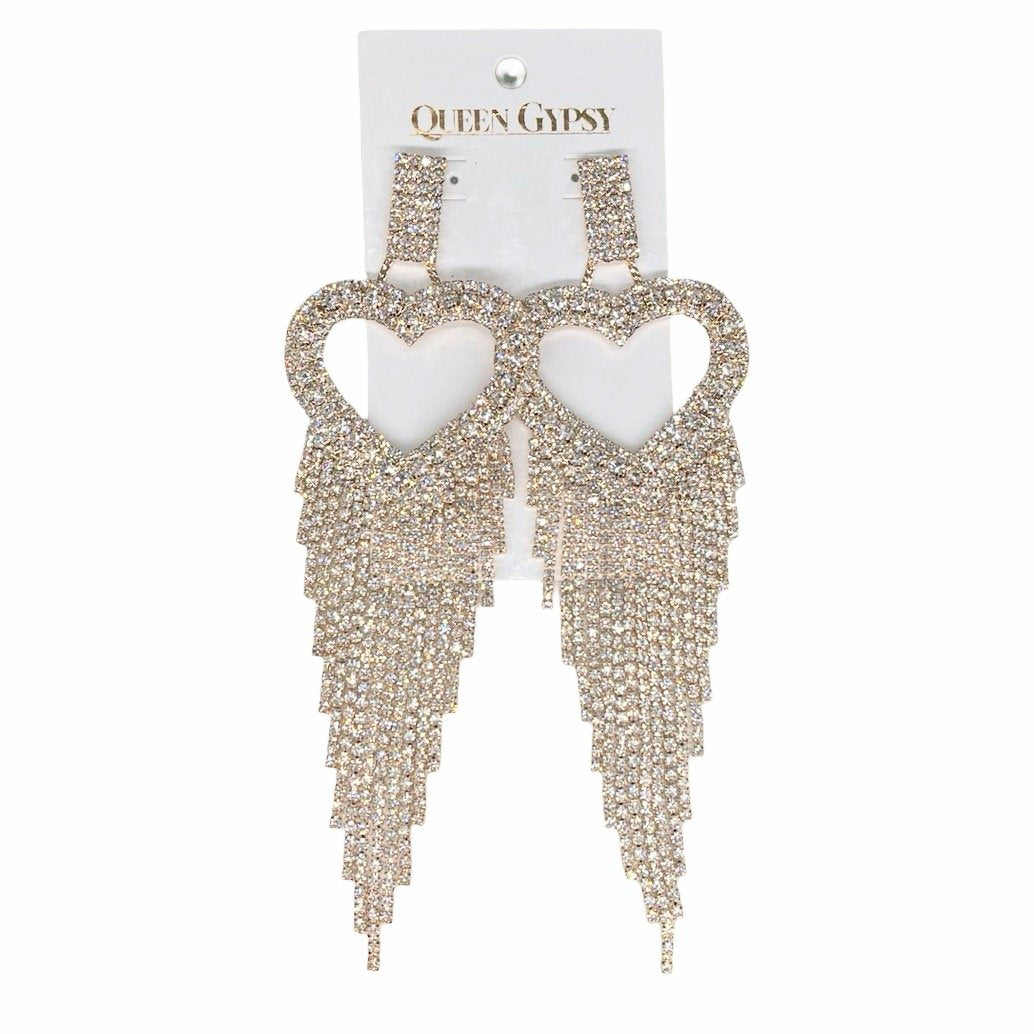 Heart Chandelier earrings 