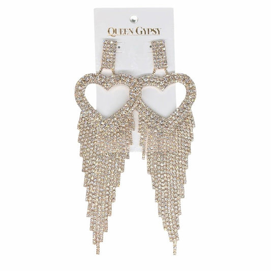 Heart Chandelier earrings 