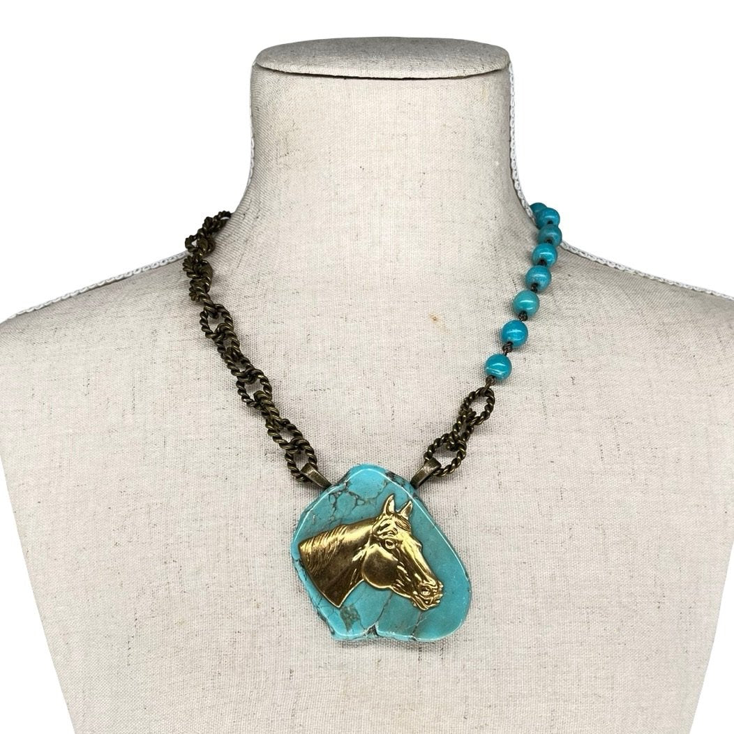 Turquoise Slab necklace