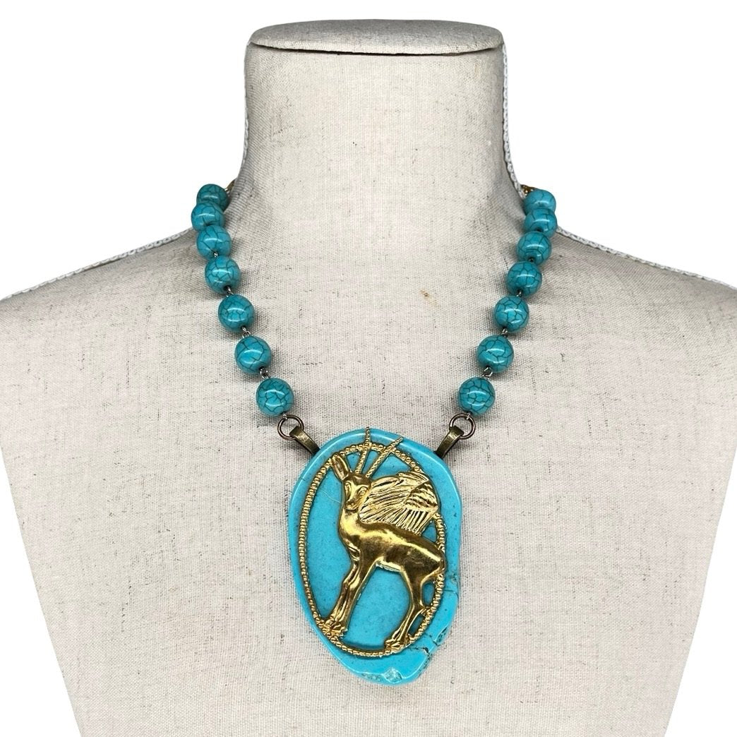 Turquoise Slab necklace