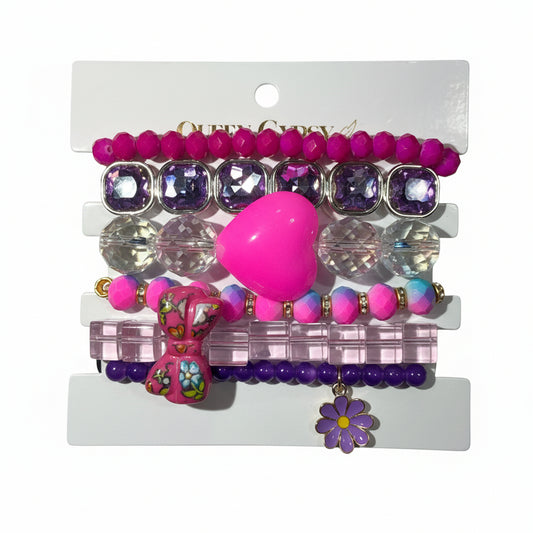 Bubblegum Kisses Bracelet Stack