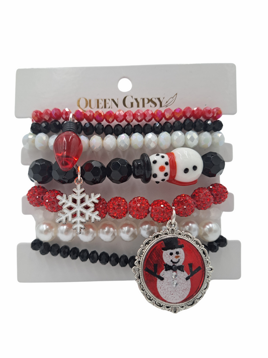 Red Snowman Stack