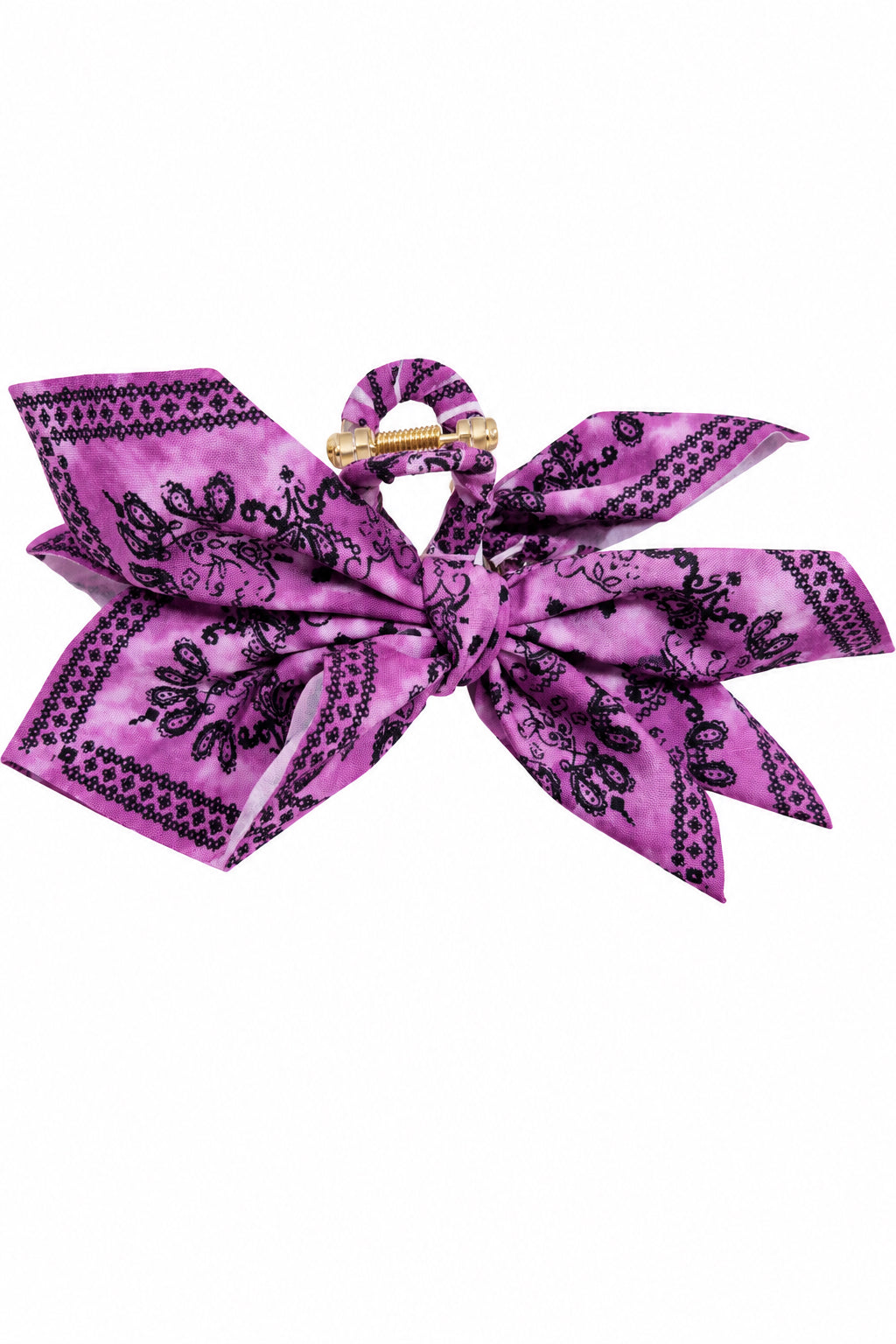 Bandana bow clips