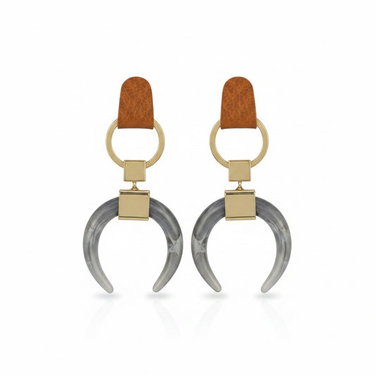 Crescent Drop Earrings