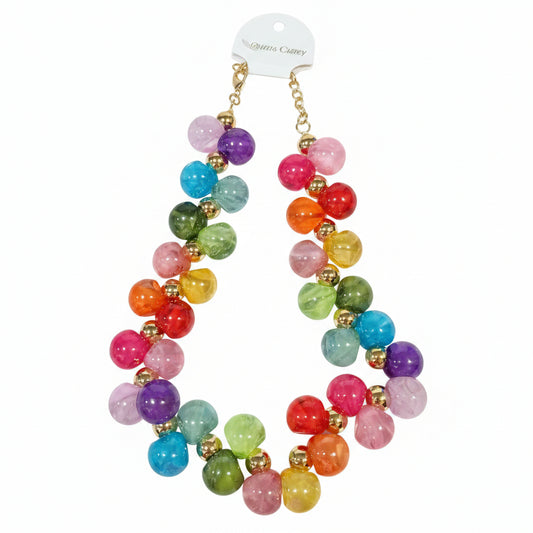Bubblegum Cluster statement necklace-assorted colors